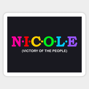 Nicole - Victory Of The People. Sticker